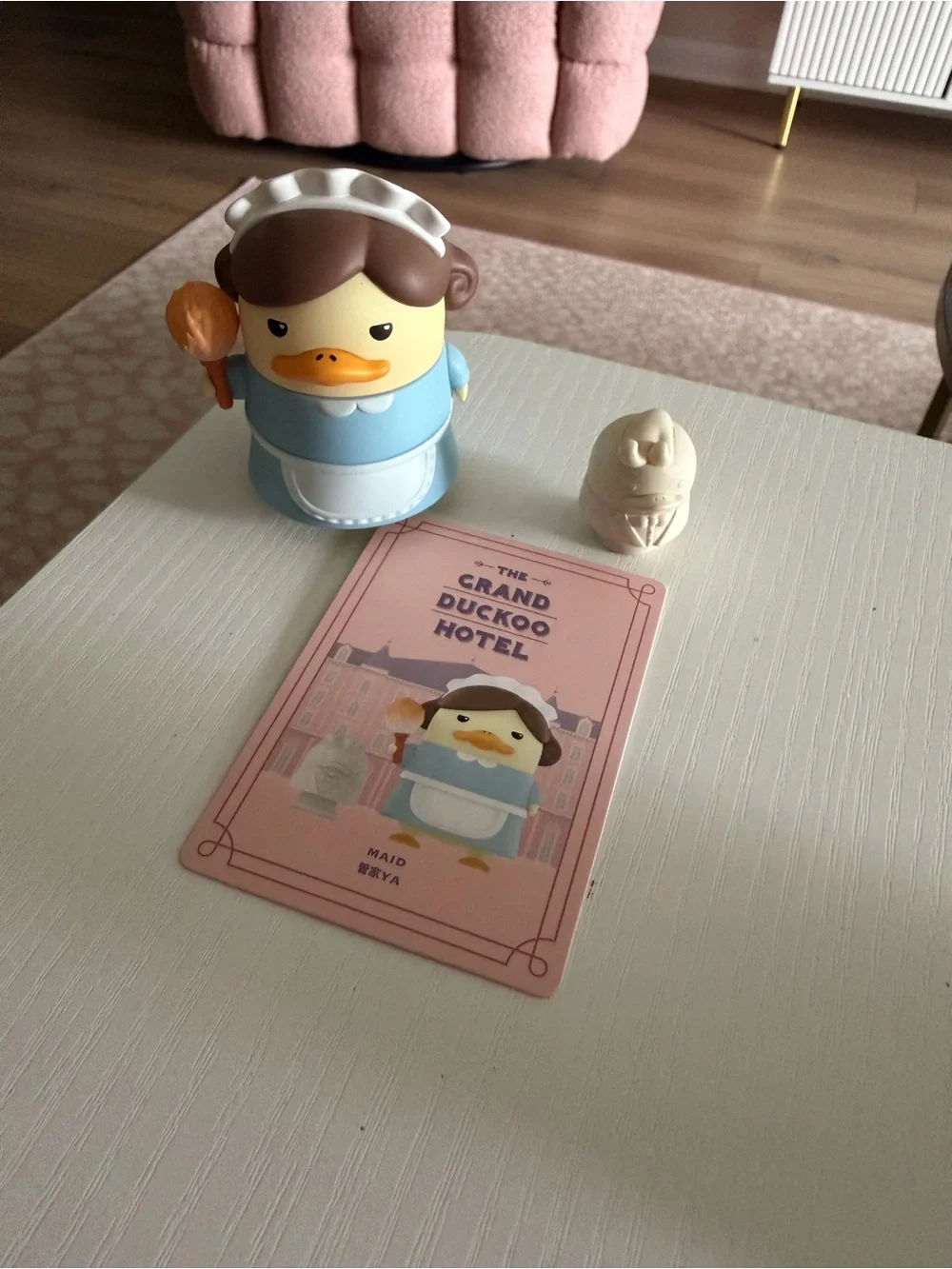 The Grand DUCKOO Hotel Series Maid Figurine - Blue